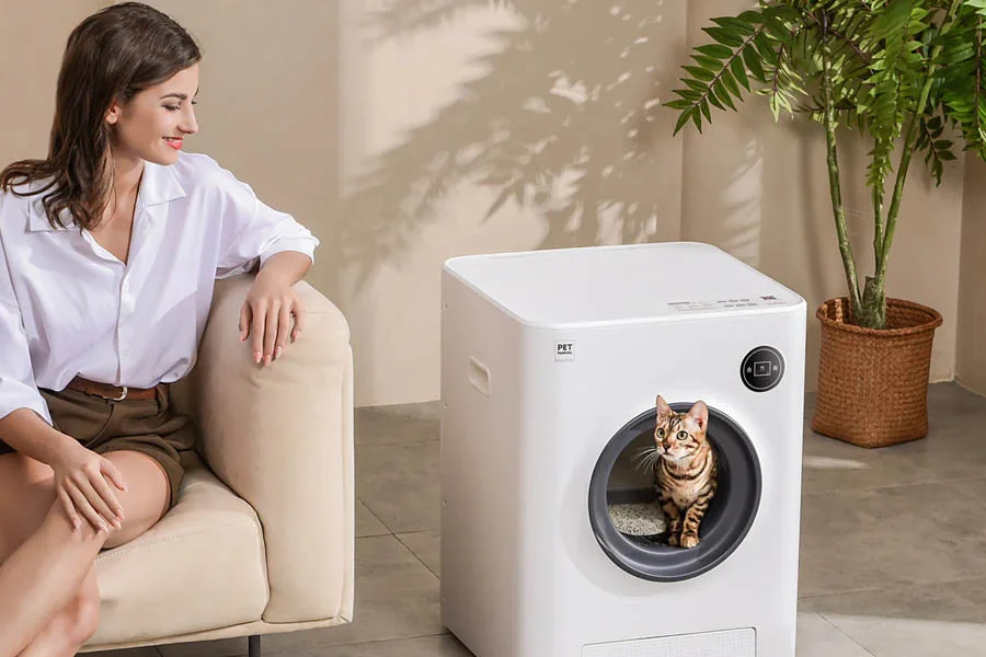 self cleaning cat liter box